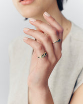 Daisy Black Diamonds Ring